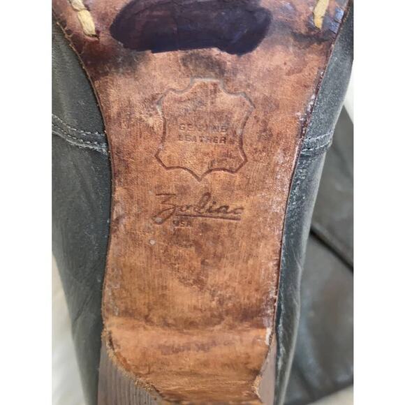 Zodiac USA Vintage Leather Cowboy Boots 8.5 - Picture 13 of 13